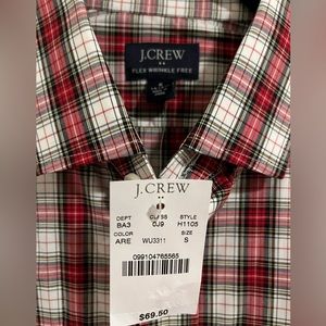 J.Crew Mens Wrinkle Free Dress Shirt Size Small w/ chest pocket